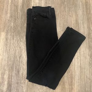 Gap skinny super high-rise black jeans